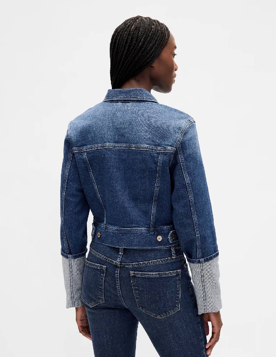Chamarra denim de mezclilla para mujer 2