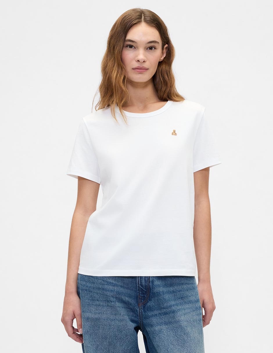 Playera manga corta cuello redondo para mujer Playera manga corta cuello redondo para mujer