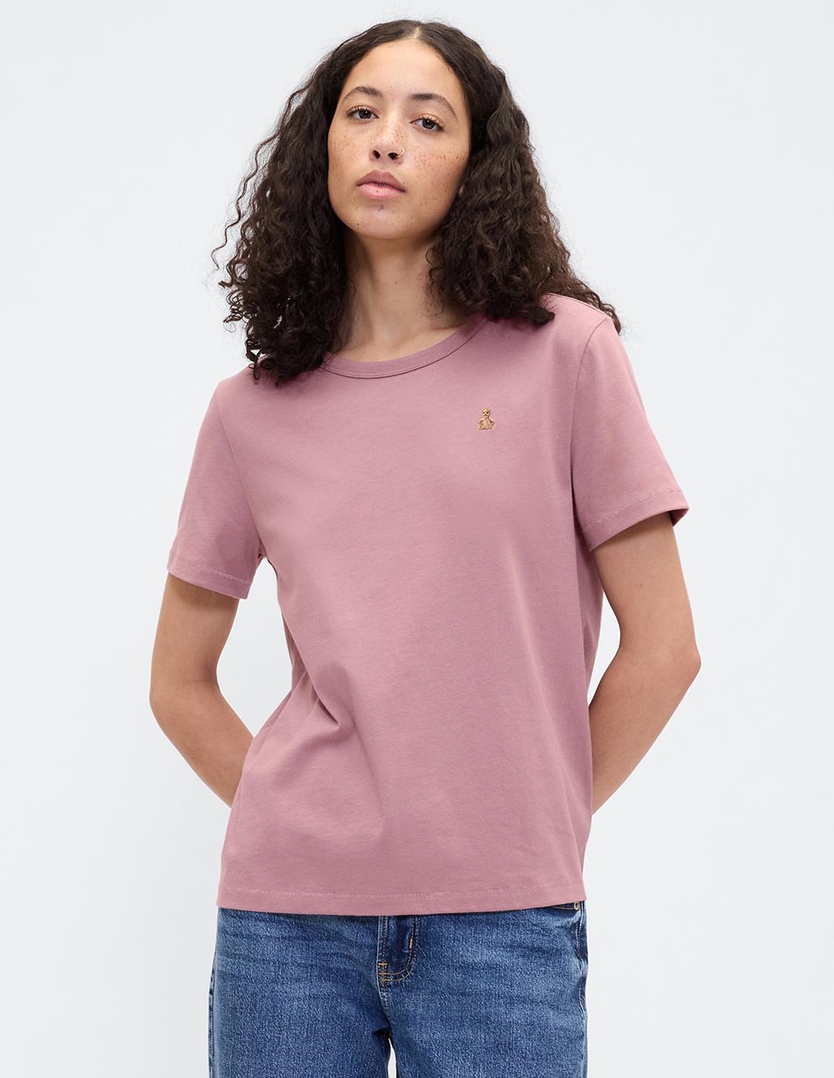 Playera manga corta cuello redondo para mujer Playera manga corta cuello redondo para mujer