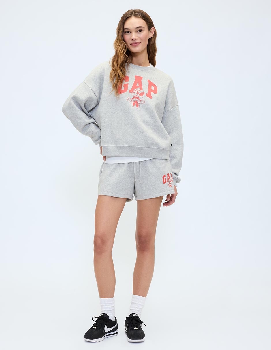 SHORT GAP 823744 LOGO ALGODÓ, CH, GRIS