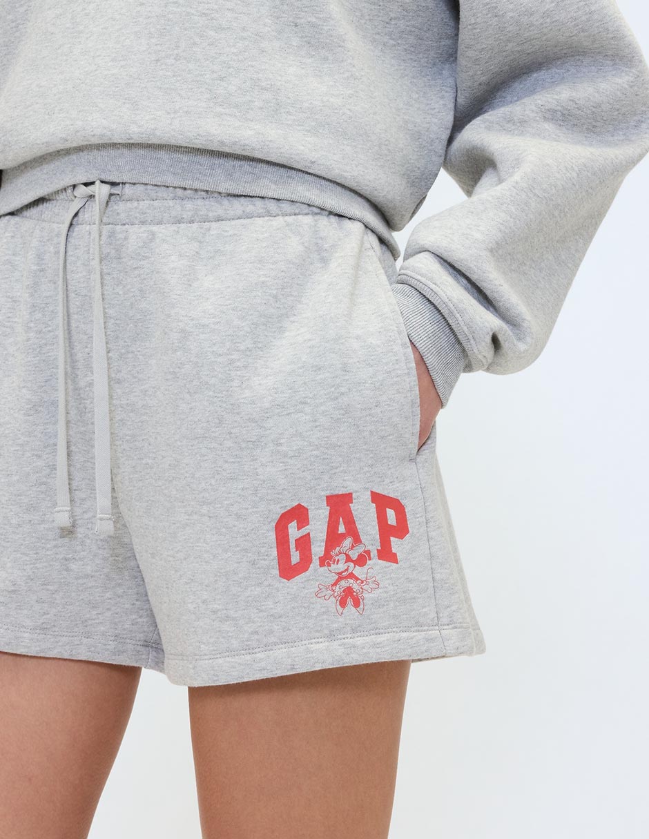 SHORT GAP 823744 LOGO ALGODÓ, CH, GRIS