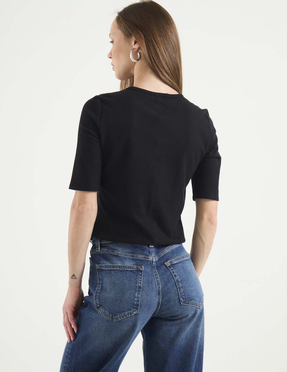 Blusa manga al codo para mujer 2