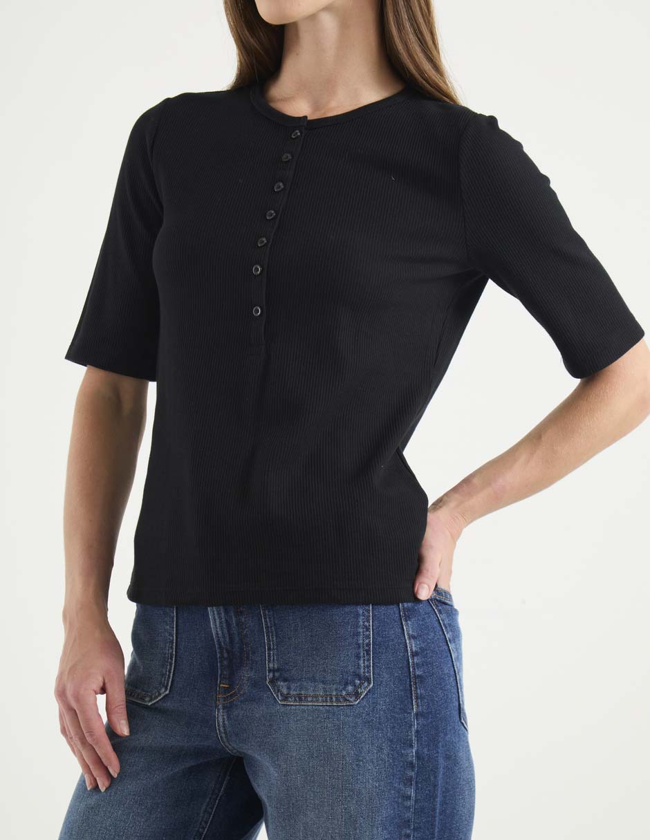 Blusa manga al codo para mujer 5