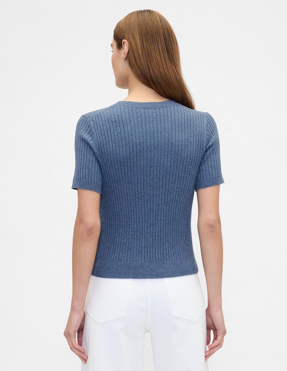 Playera manga corta cuello redondo para mujer 2