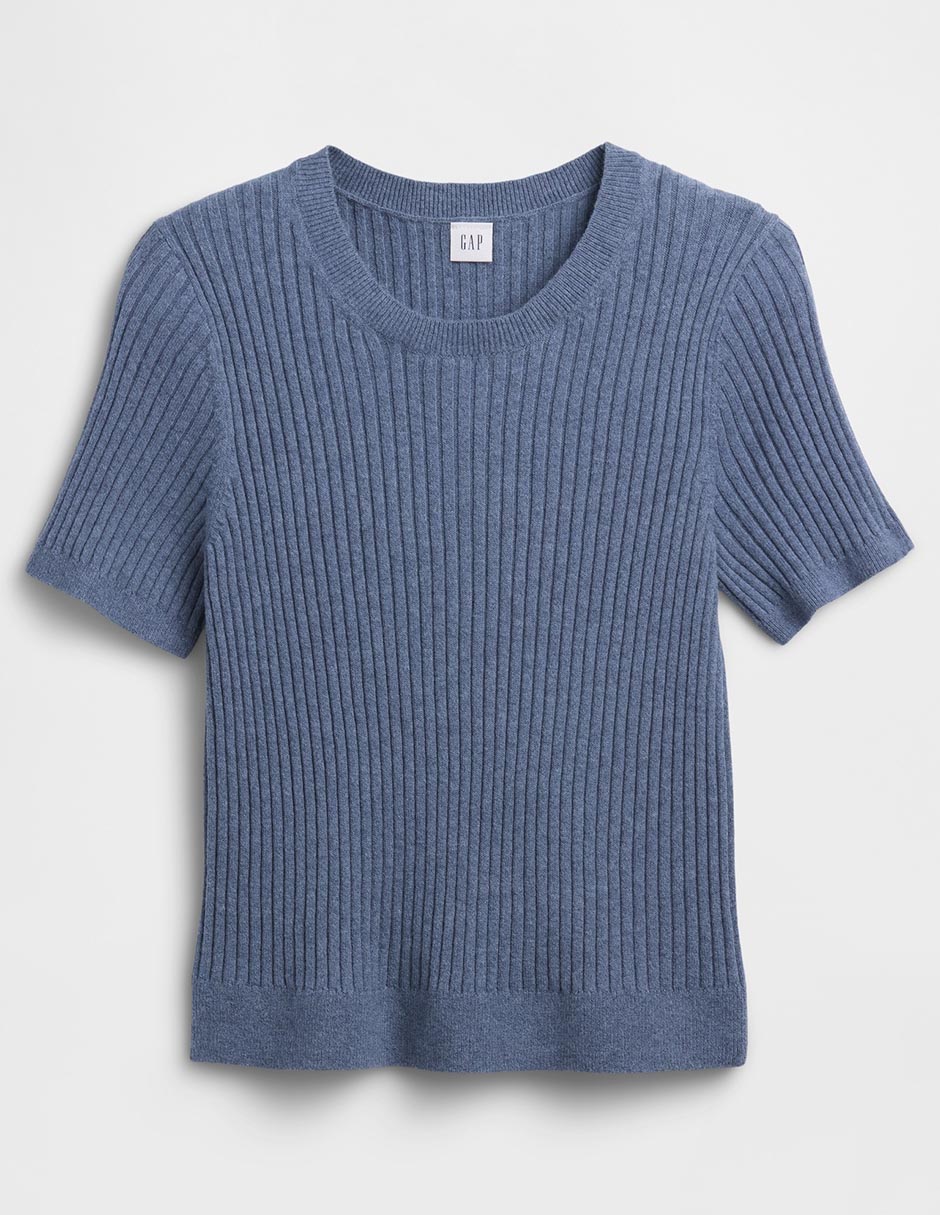 Playera manga corta cuello redondo para mujer 4