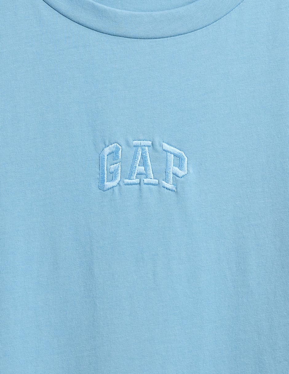 PLAYERA GAP 407990 LO, XCH, AZUL MEDIO