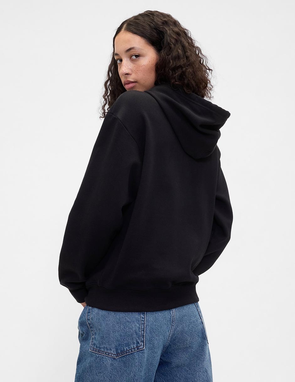 SUDADERA GAP 678782, CH, NEGRO INTENSO