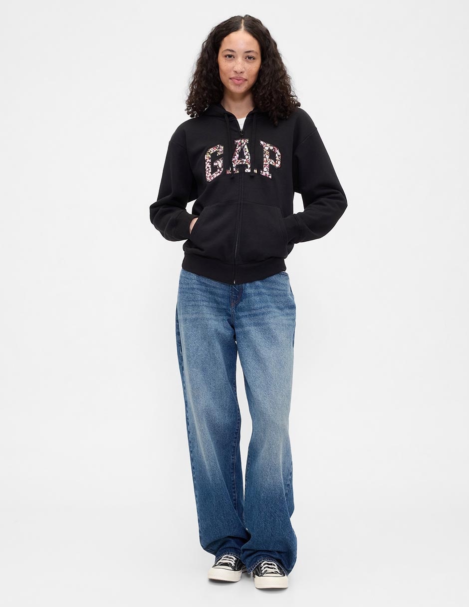 SUDADERA GAP 678782, CH, NEGRO INTENSO