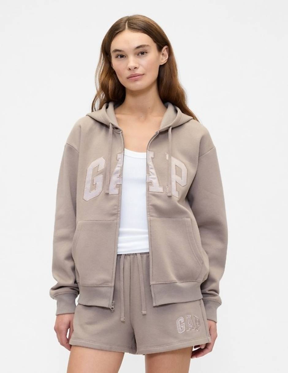 Sudadera con capucha y bolsa para mujer
