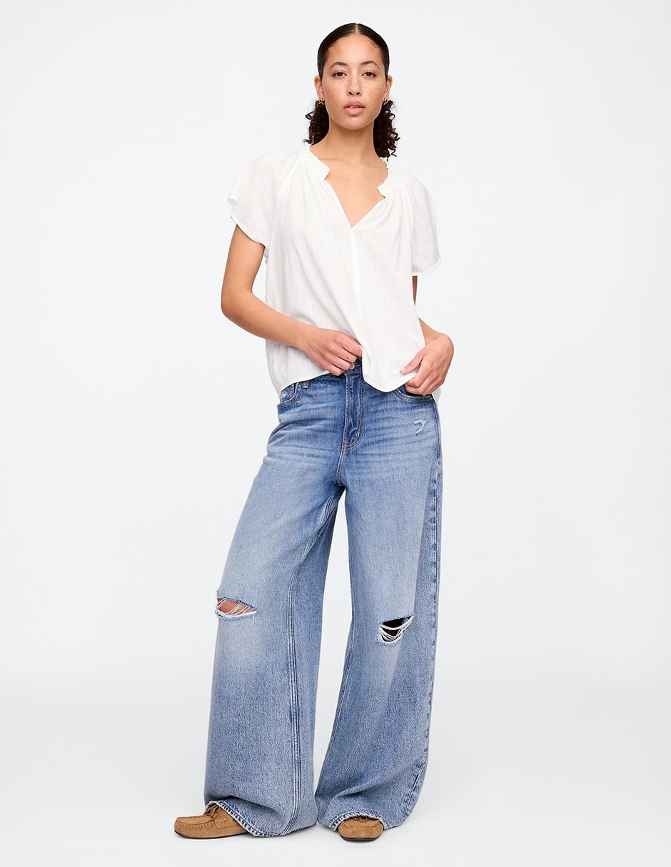 Blusa manga corta para mujer 3