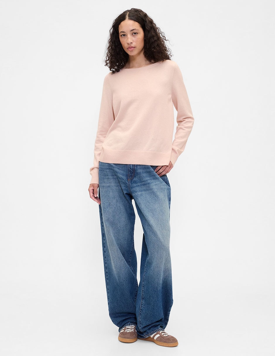 Suéter cuello redondo para mujer 3