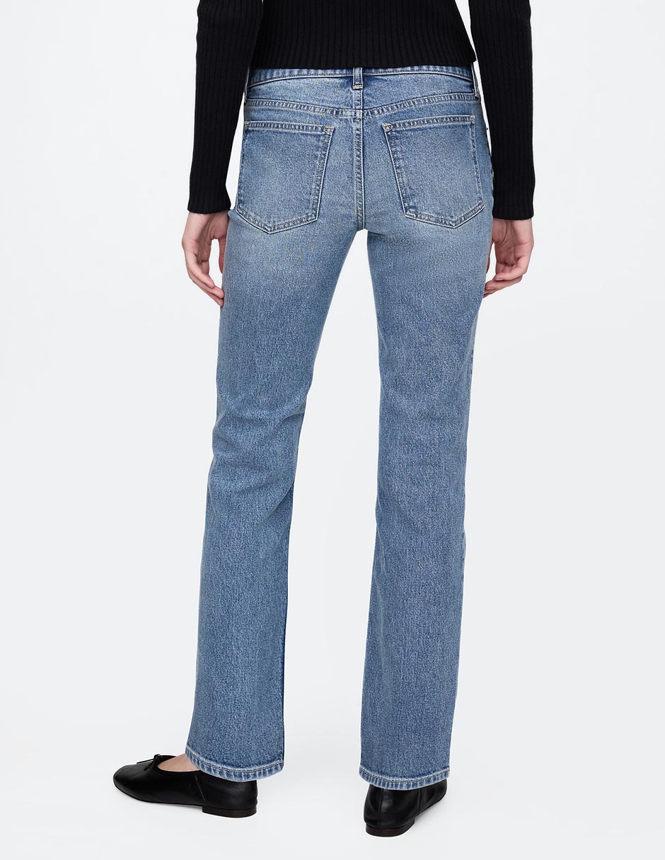 Jeans slim corte cadera para mujer 4