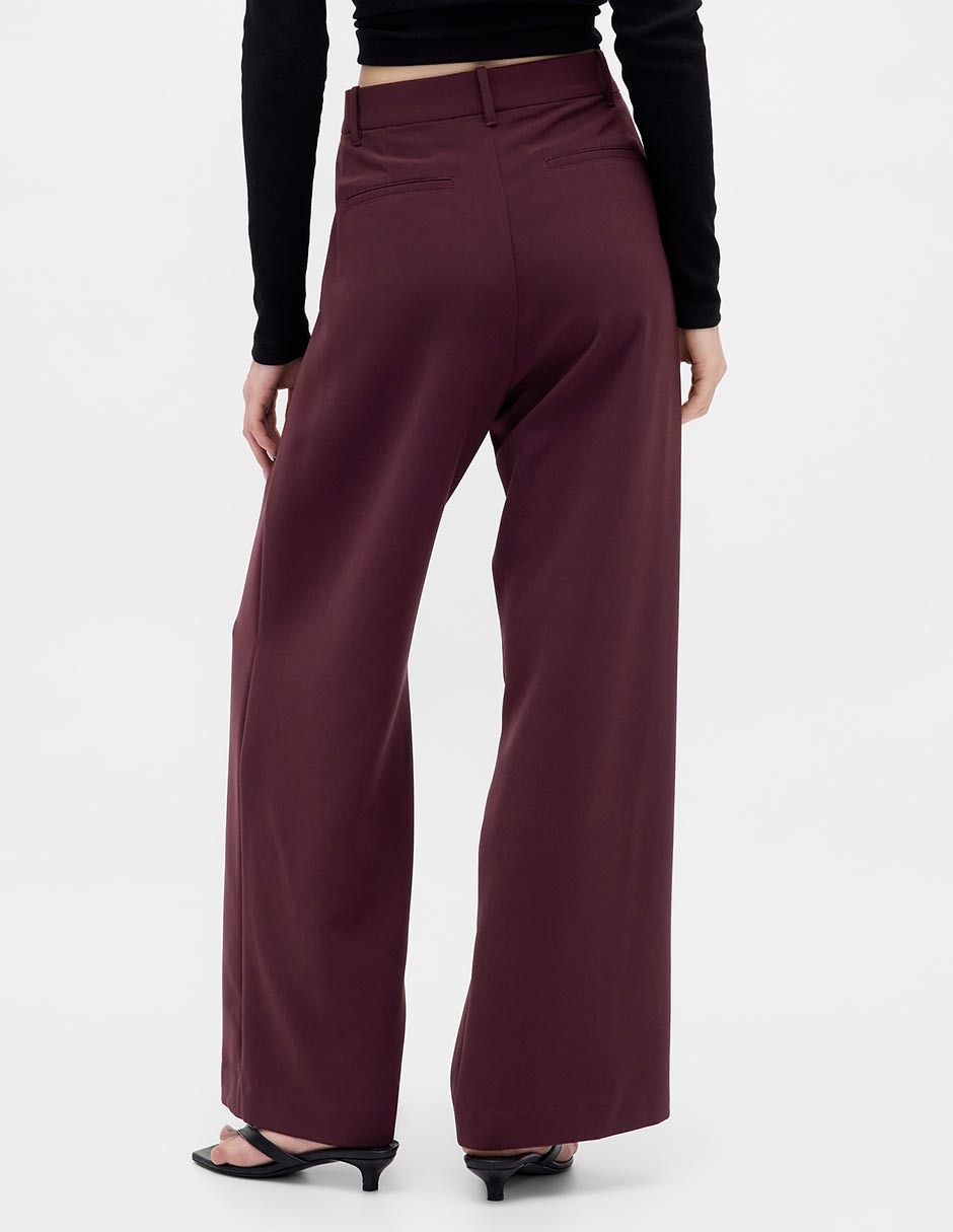 Pantalón de vestir wide leg para mujer 2