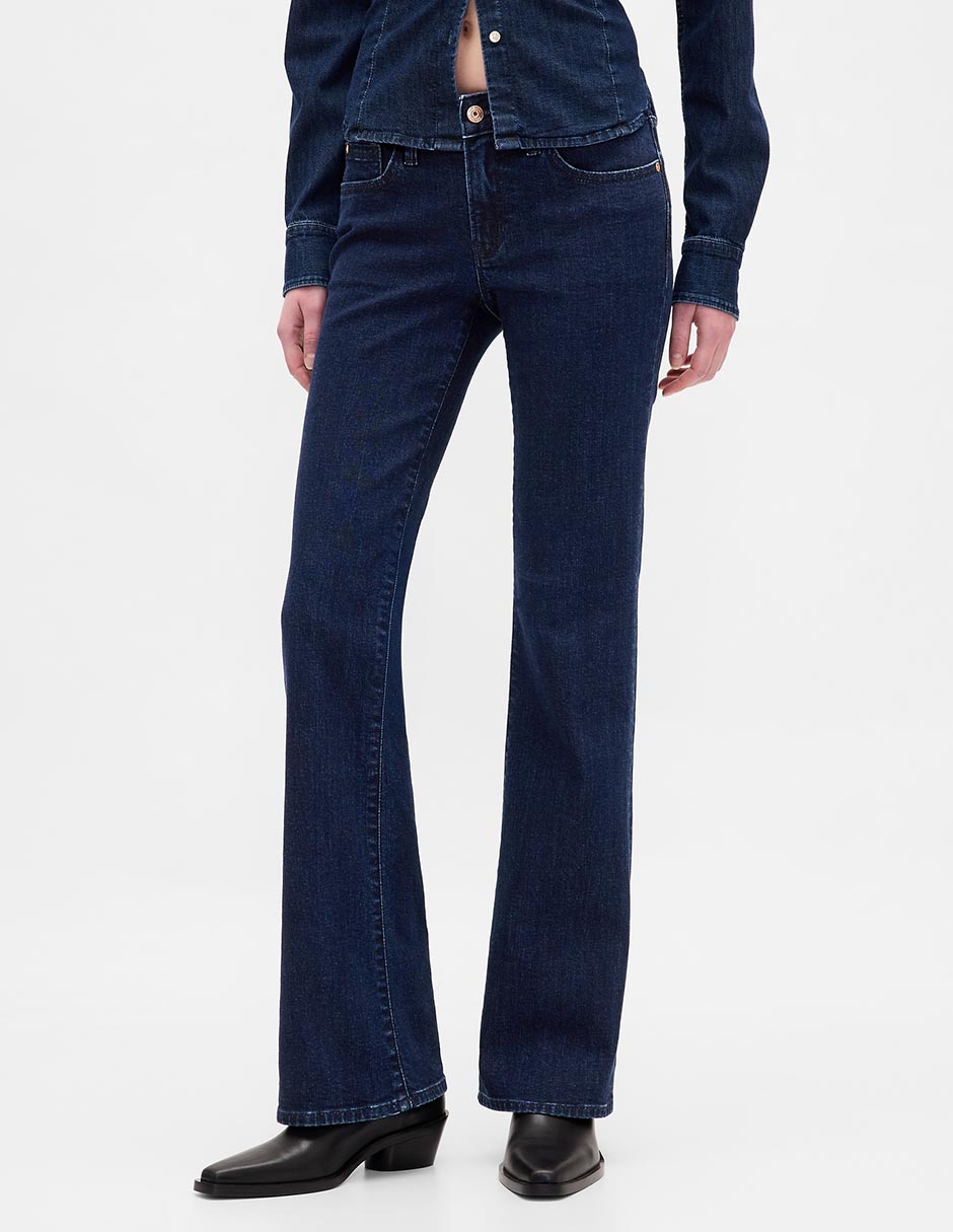 Jeans boot corte cadera para mujer 2