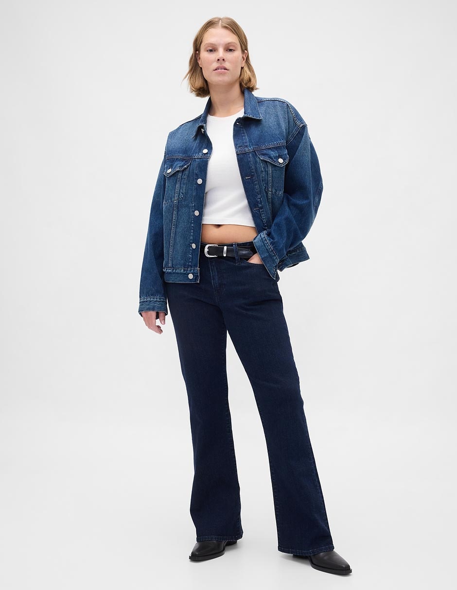 Jeans boot corte cadera para mujer 5