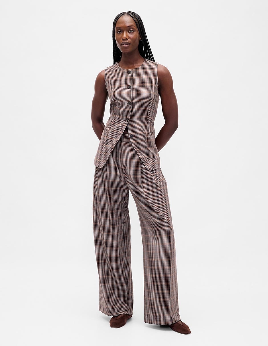 Pantalón de vestir wide leg para mujer GAP México