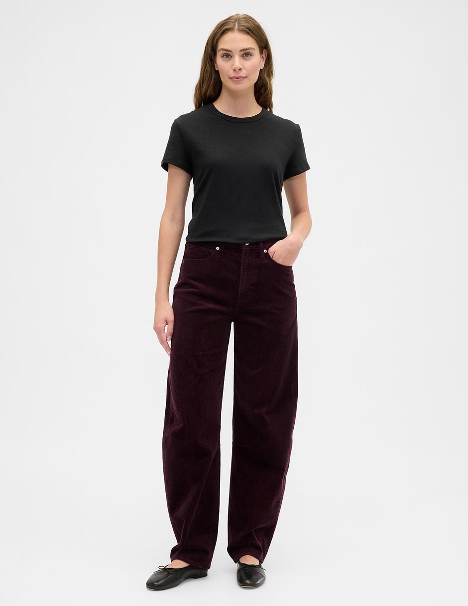 Jeans baggy corte cintura para mujer Jeans baggy corte cintura para mujer