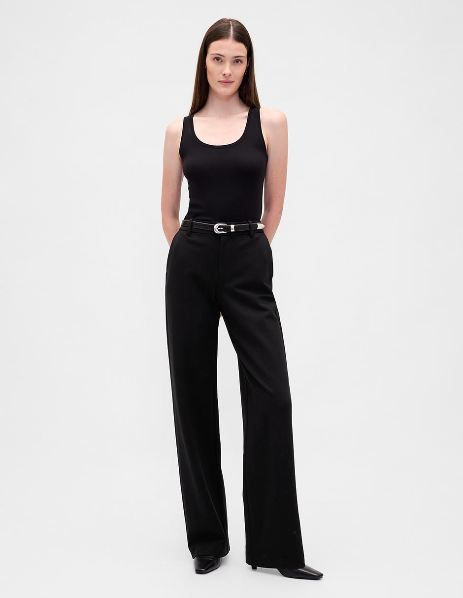 Pantalón de vestir wide leg para mujer 2