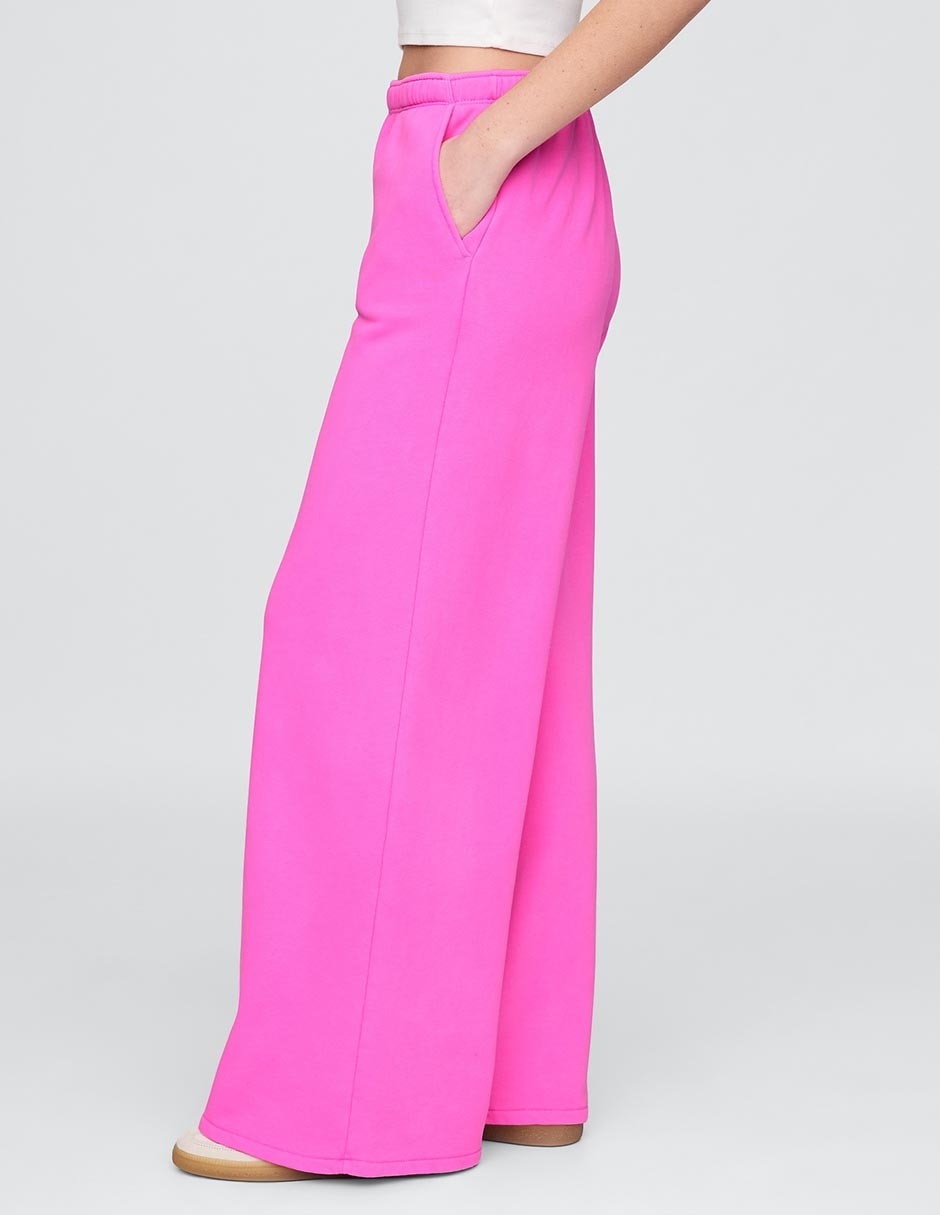 Pants amplio con elástico para mujer 4