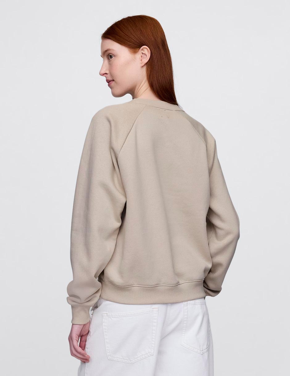 SUDADERA GAP 765585 GRÁFICO, G, BEIGE