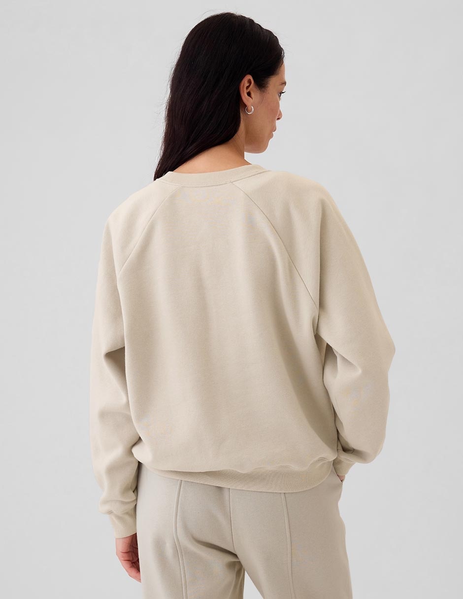 SUDADERA GAP 765585 GRÁFICO, G, BEIGE