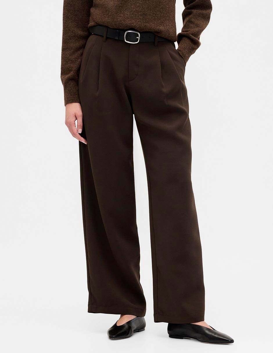 Pantalón relaxed wide leg para mujer Pantalón relaxed wide leg para mujer