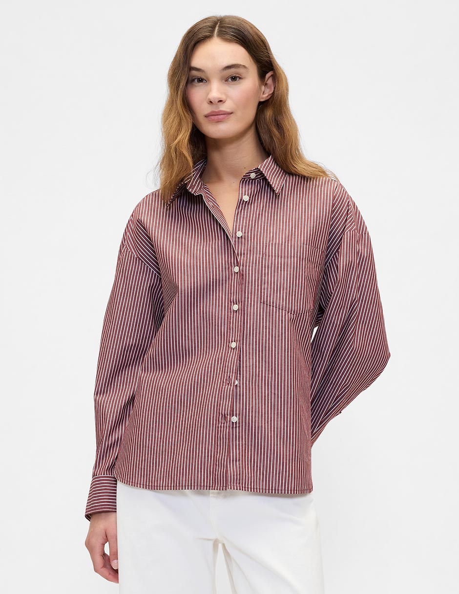CAMISA GAP 781563 ALGODÓN CO, CH, ROJO