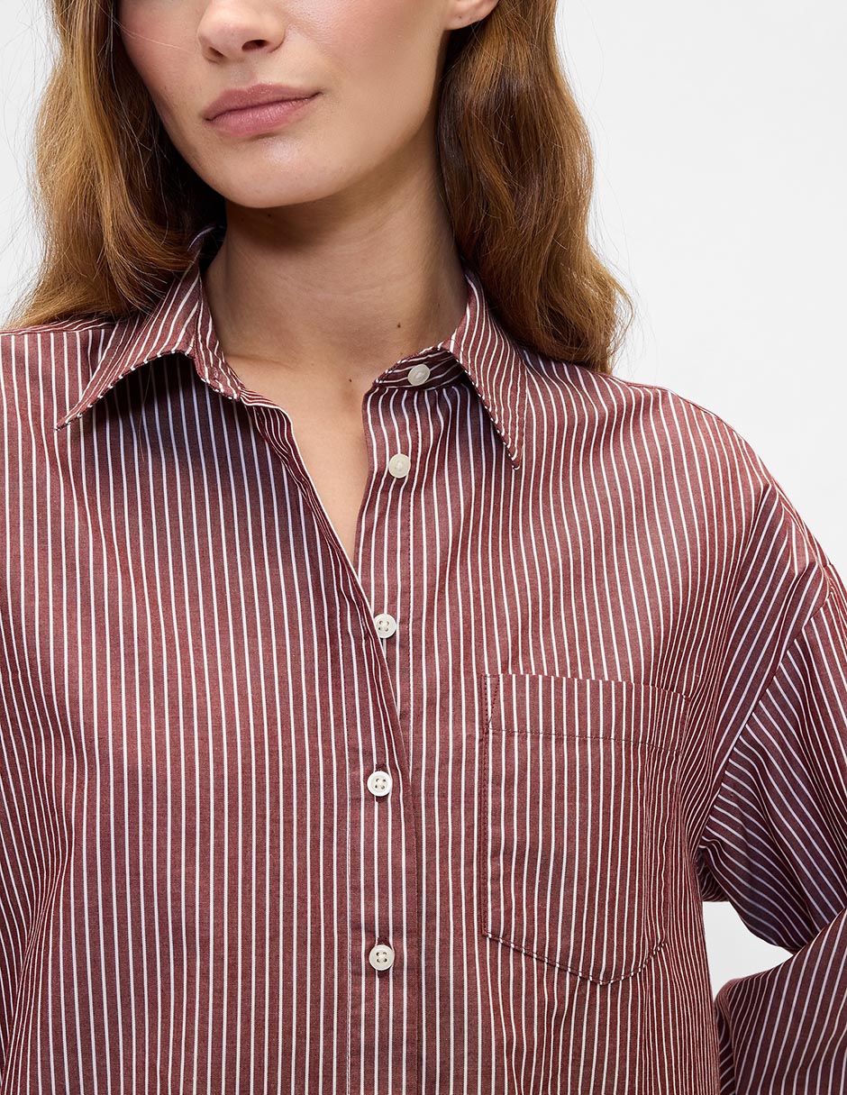 CAMISA GAP 781563 ALGODÓN CO, CH, ROJO