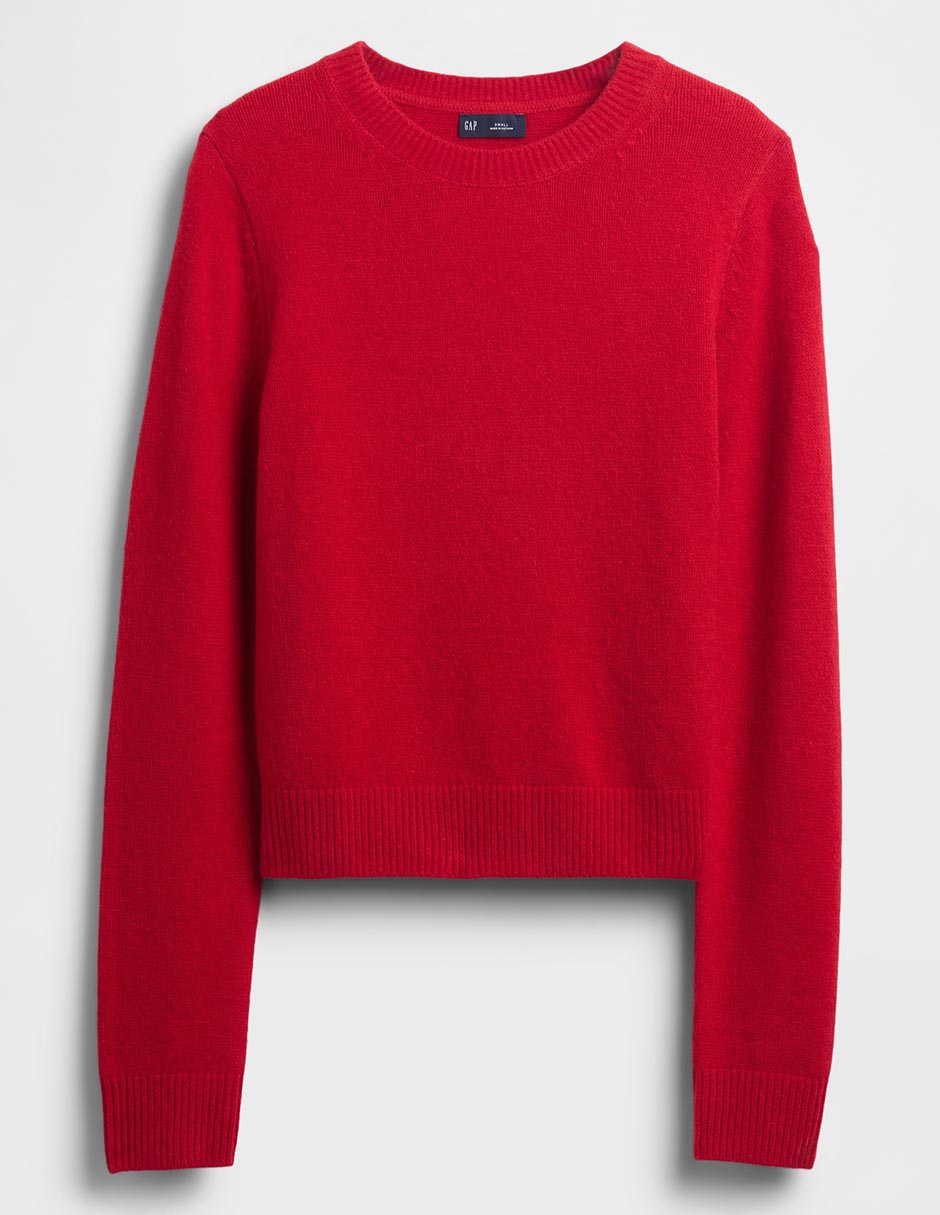 Suéter cuello redondo para mujer GAP México