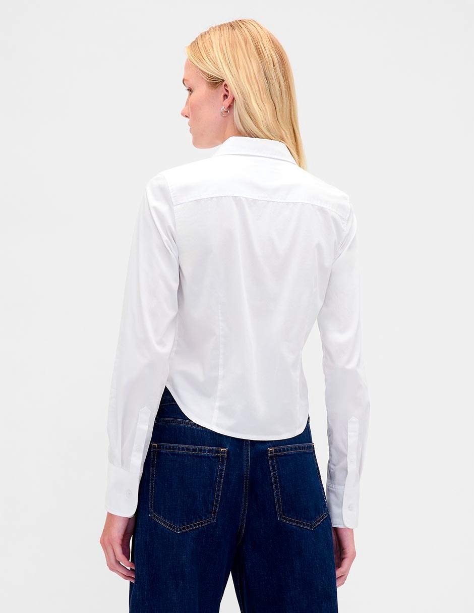 Camisa de algodón manga larga para mujer 3