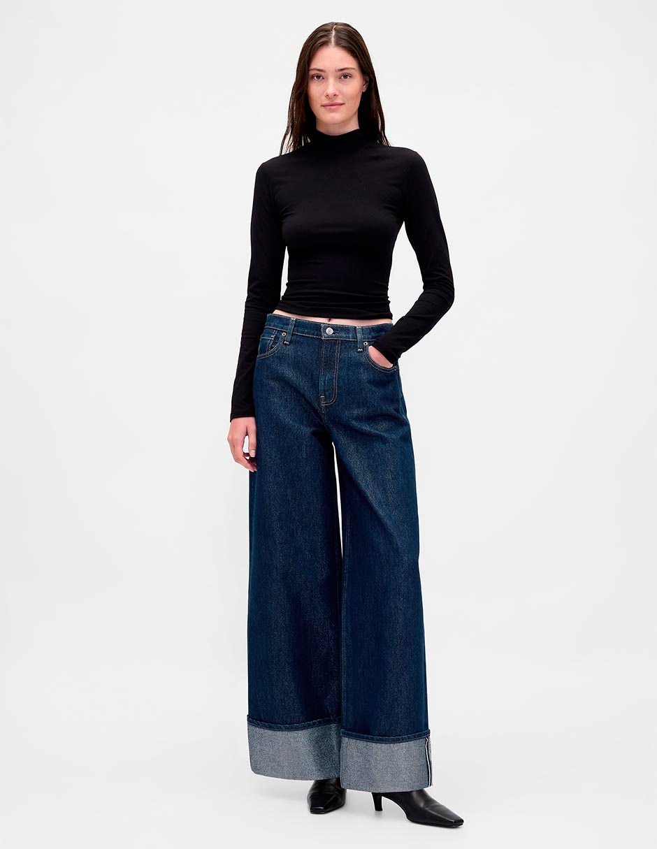 Jeans wide leg para mujer