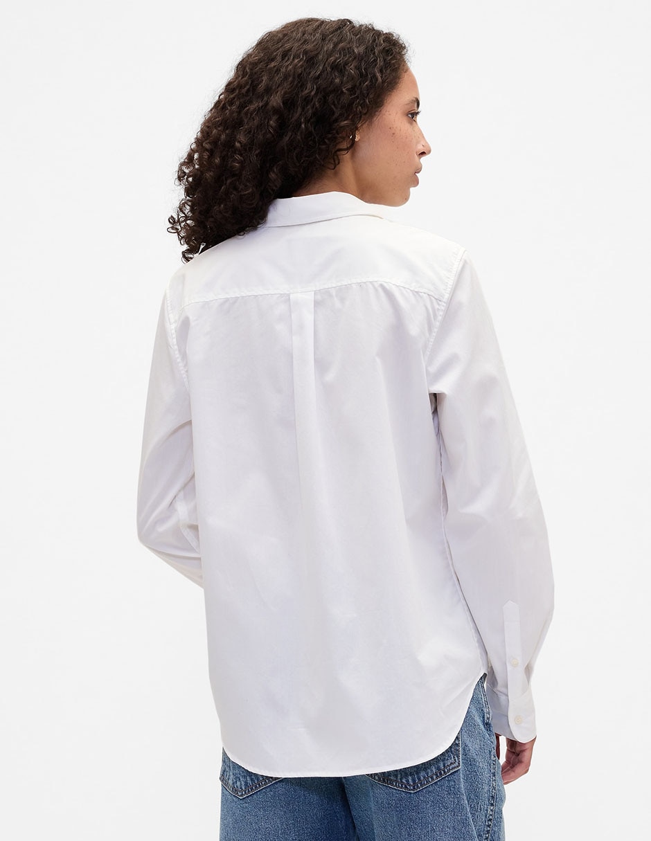 Camisa de algodón manga larga para mujer 3