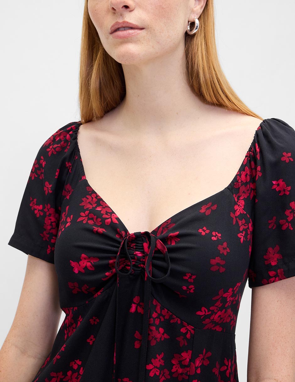 VESTIDO GAP 837022 ALGODÓN, XCH, NEGRO