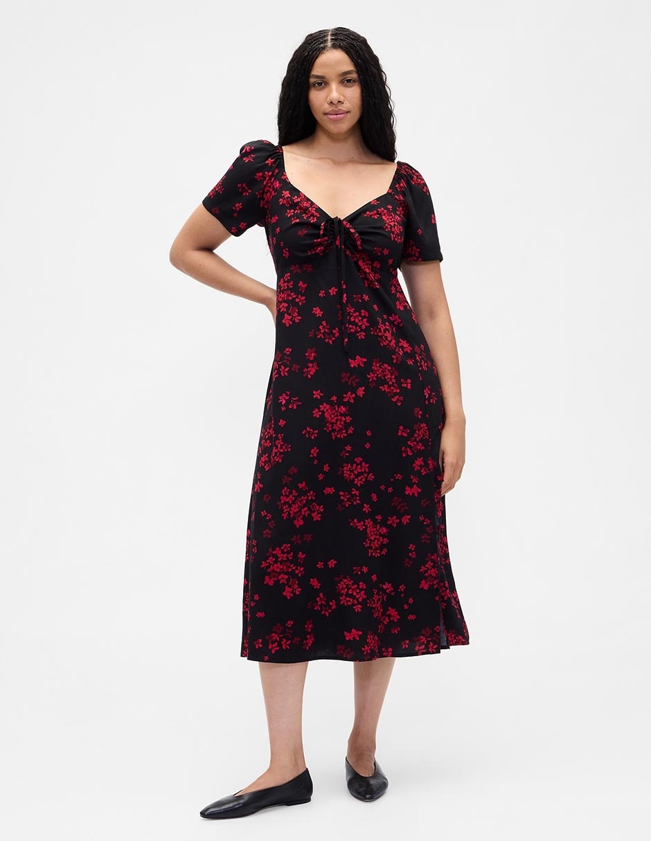 VESTIDO GAP 837022 ALGODÓN, XCH, NEGRO