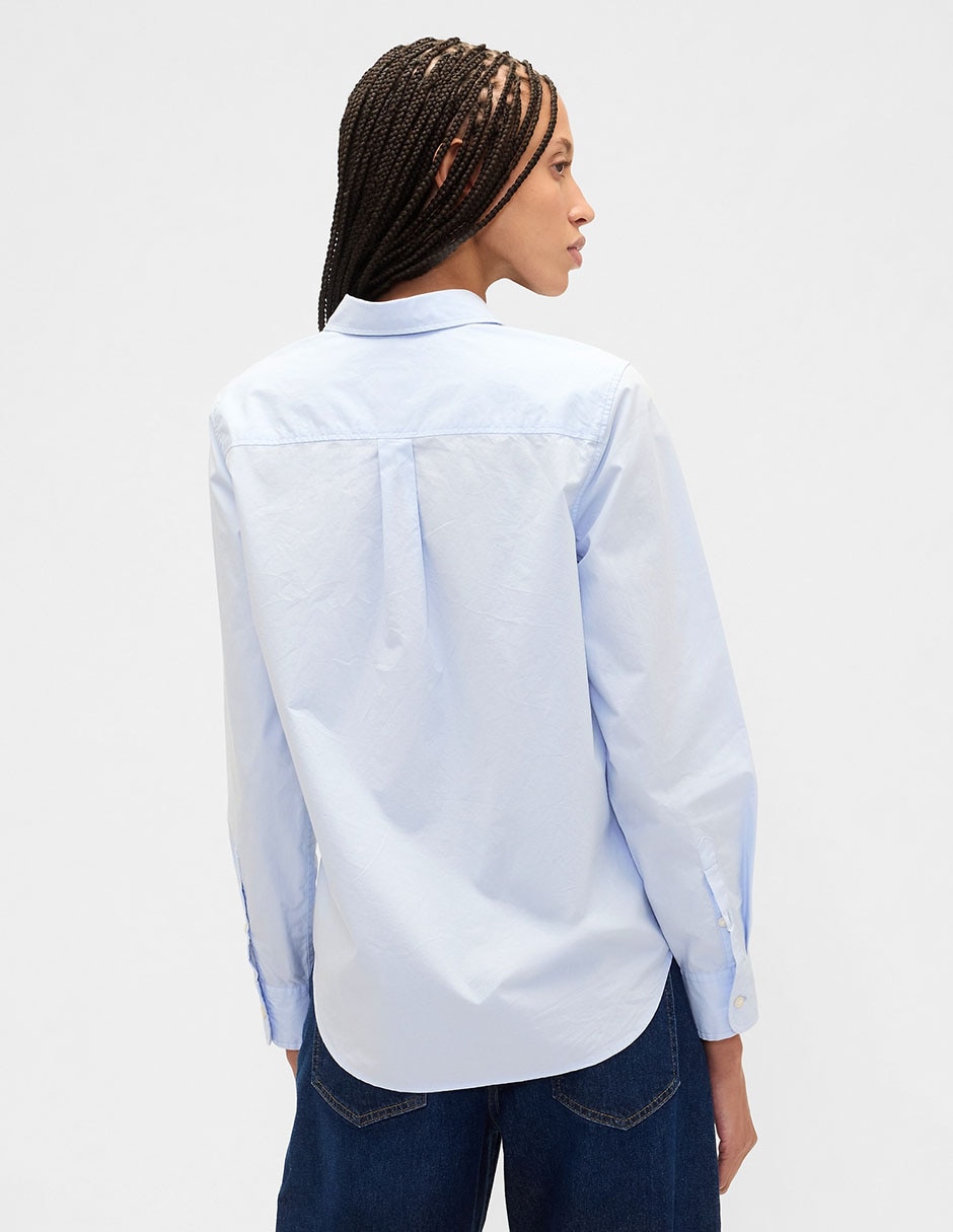CAMISA GAP 840323 ALGOD, G, AZUL MEDIO