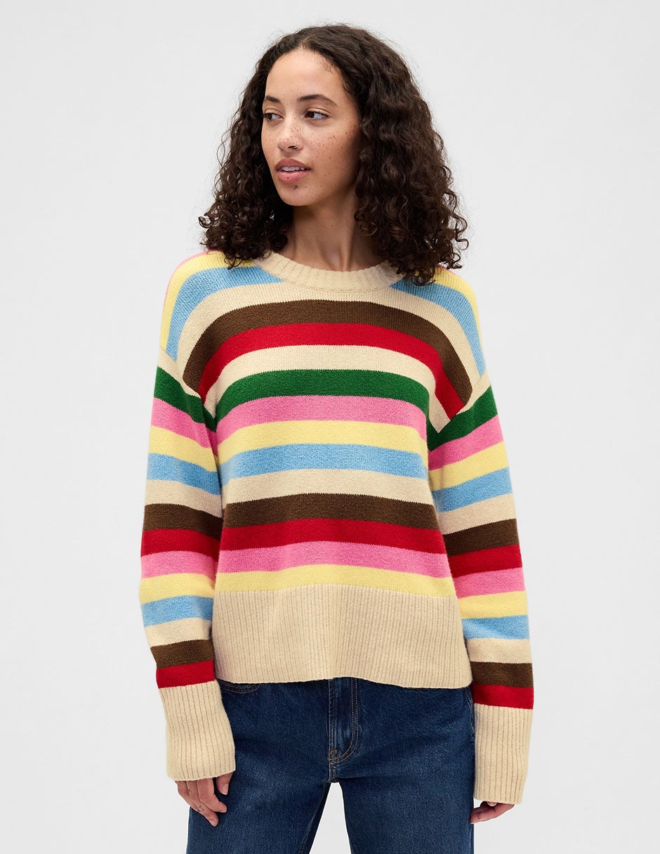 Suéter cuello redondo para mujer
