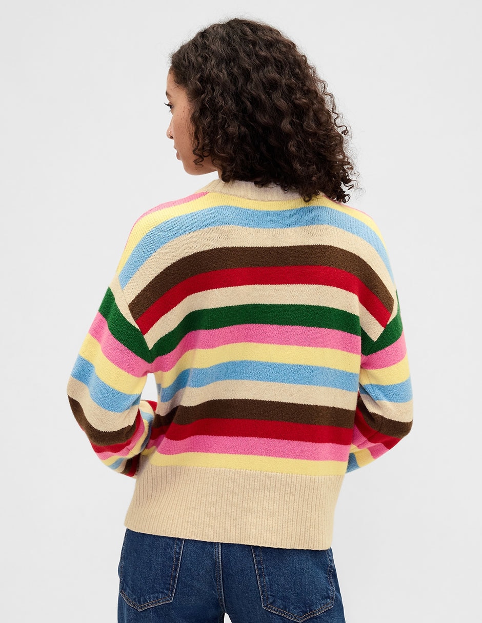 Suéter cuello redondo para mujer 2