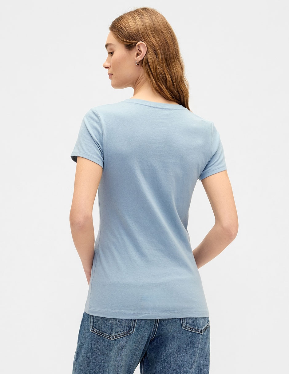 PLAYERA GAP 843334 L, XXCH, AZUL MEDIO