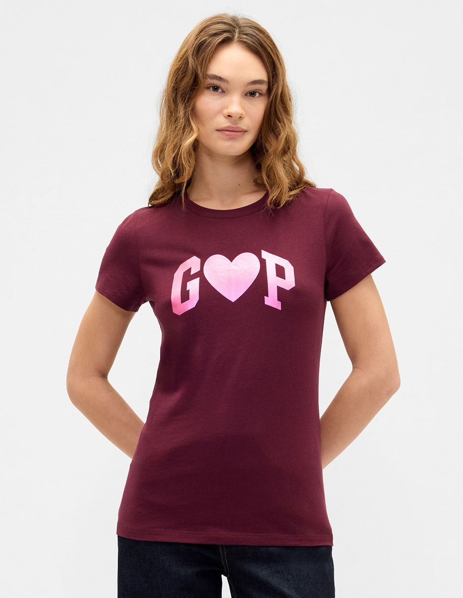 Playera manga corta cuello redondo para mujer Playera manga corta cuello redondo para mujer