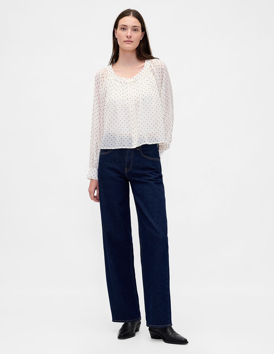 Blusa camisera manga larga para mujer 2