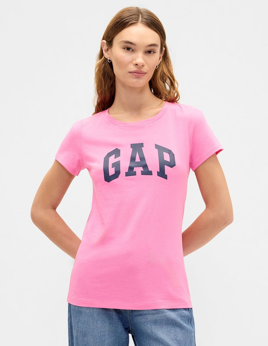 Playera manga corta cuello redondo para mujer Playera manga corta cuello redondo para mujer