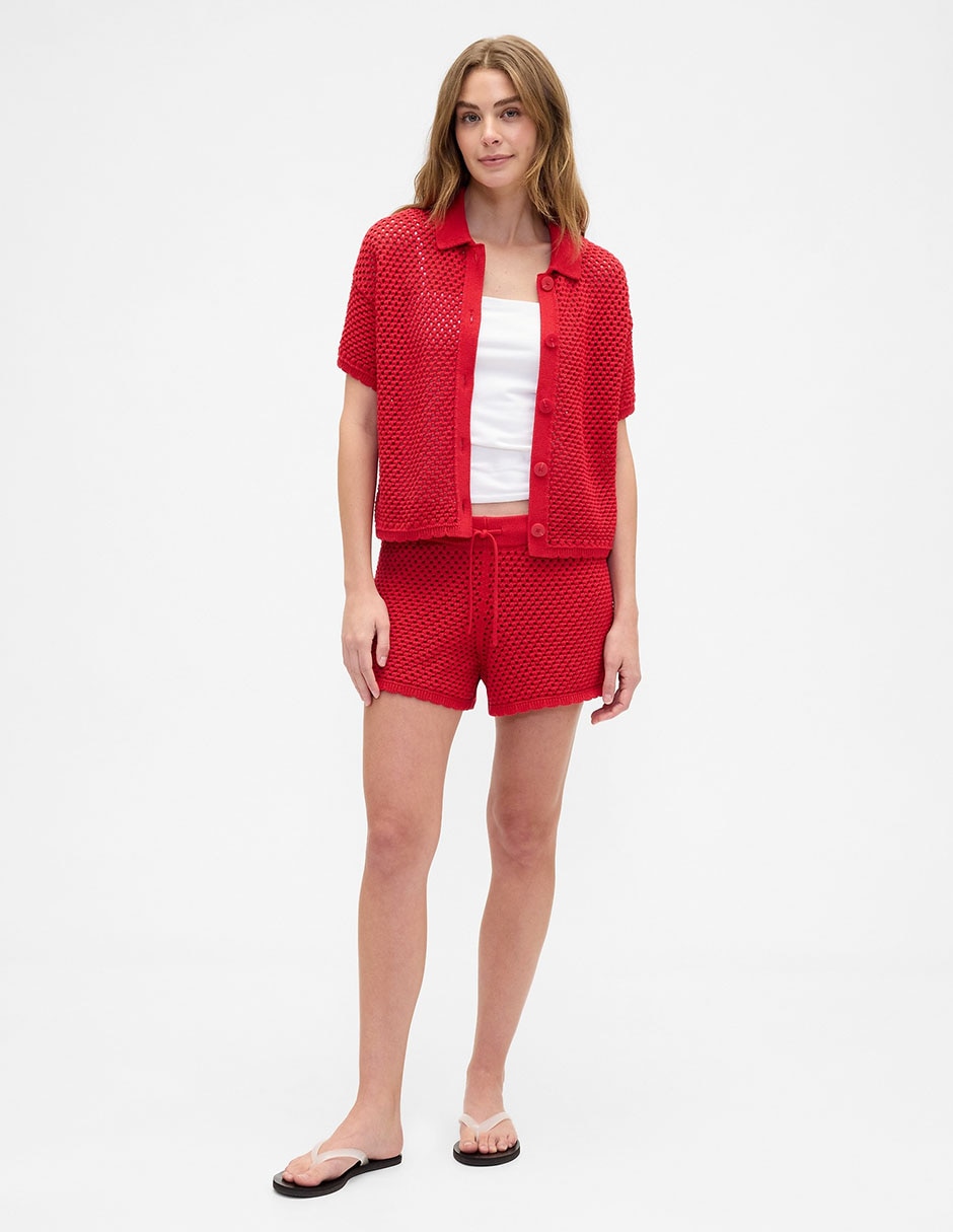 CAMISA GAP 844258 MEZCLA MAT, XG, ROJO
