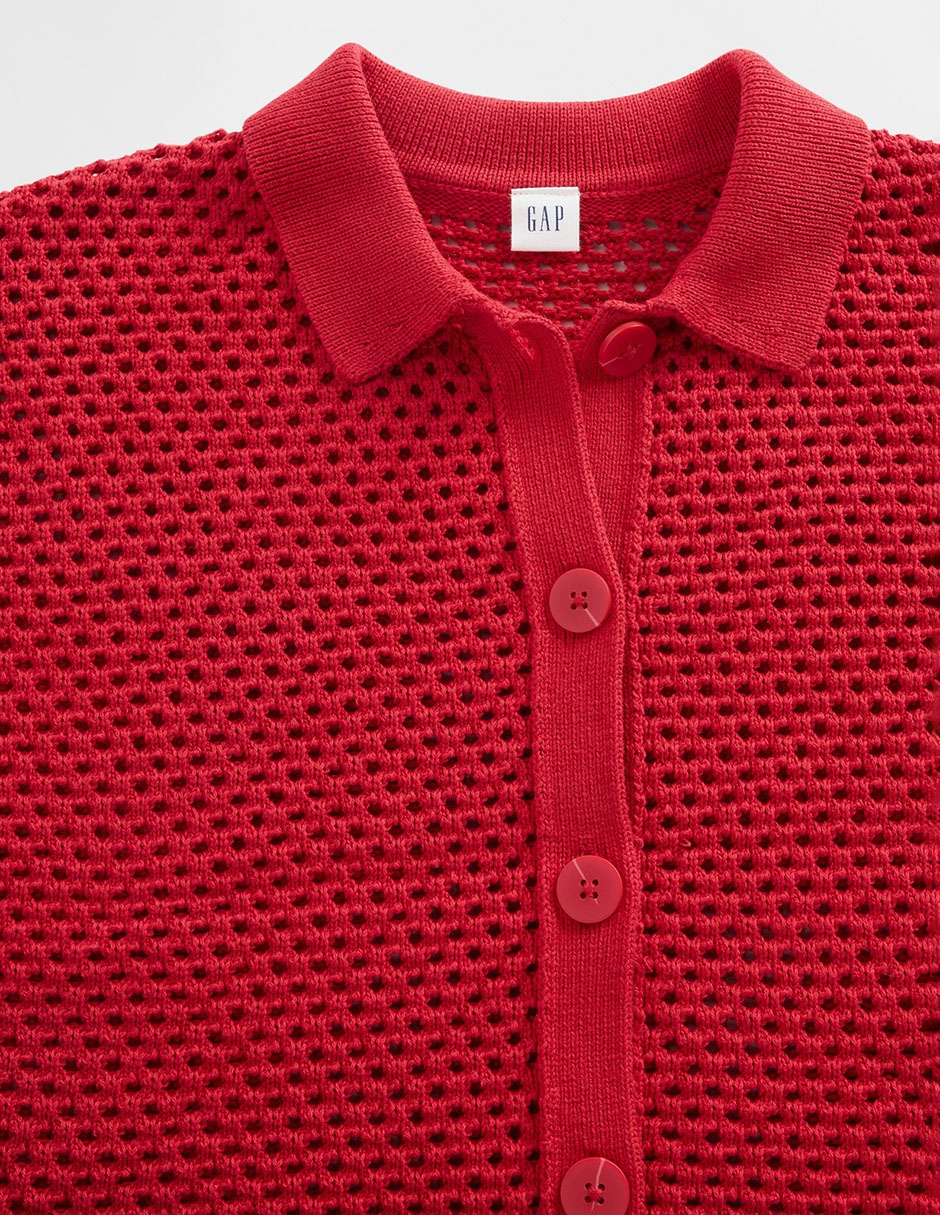 CAMISA GAP 844258 MEZCLA MAT, XG, ROJO