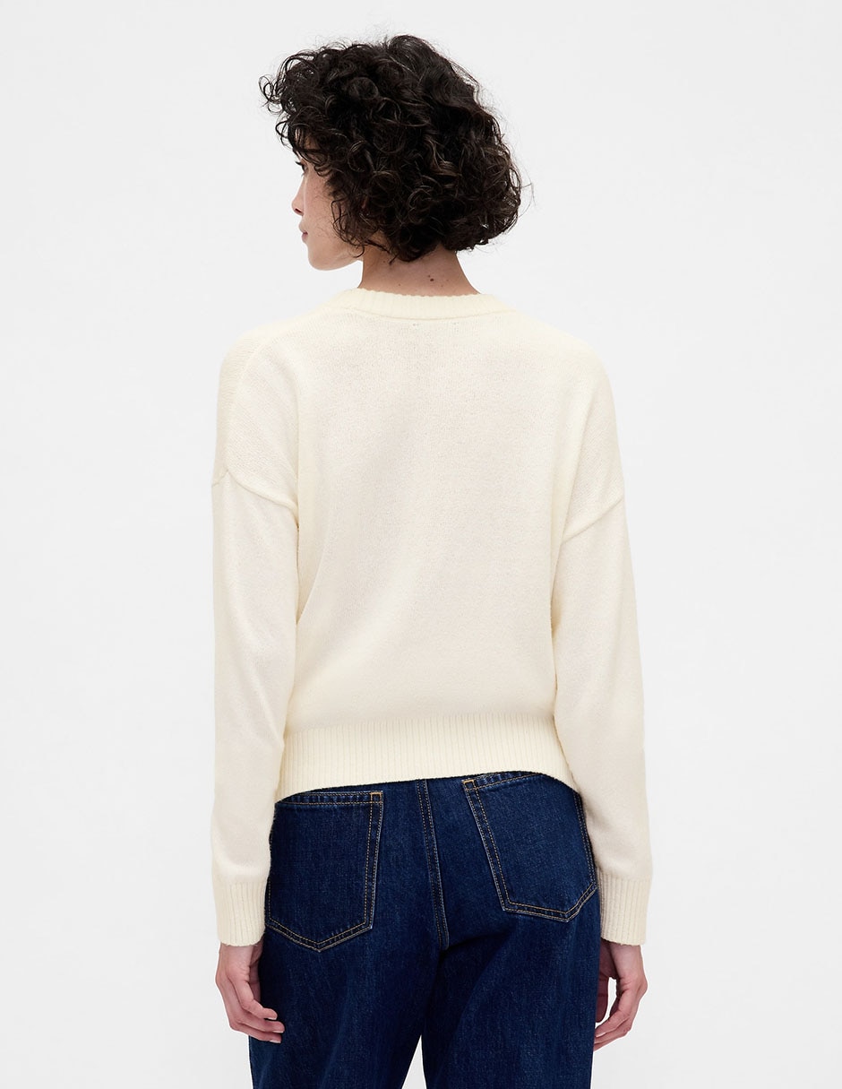 Suéter cuello redondo para mujer 3