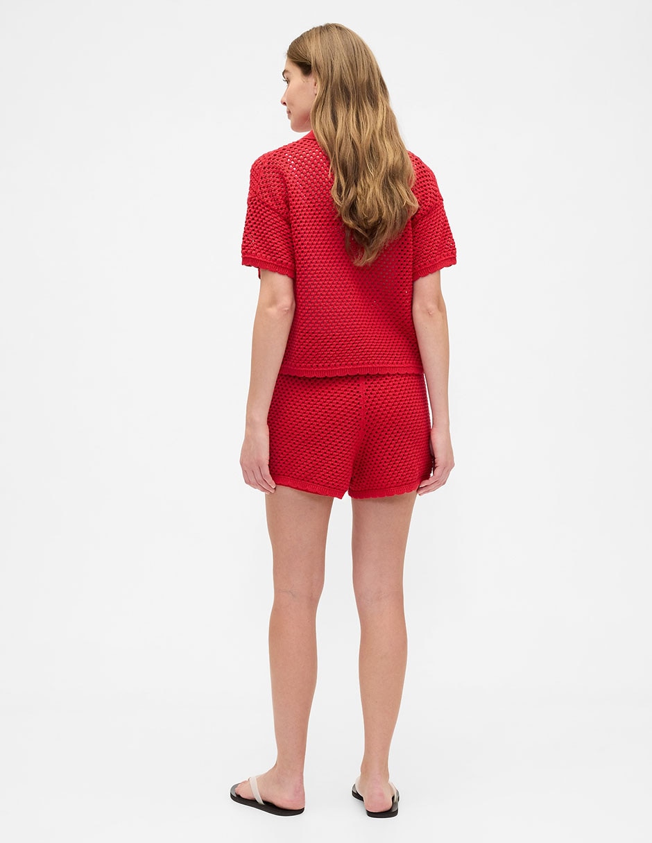 SHORT GAP 844241 LISO MEZC, XXCH, ROJO