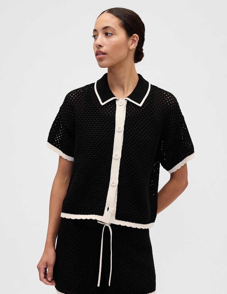 Camisa manga corta para mujer