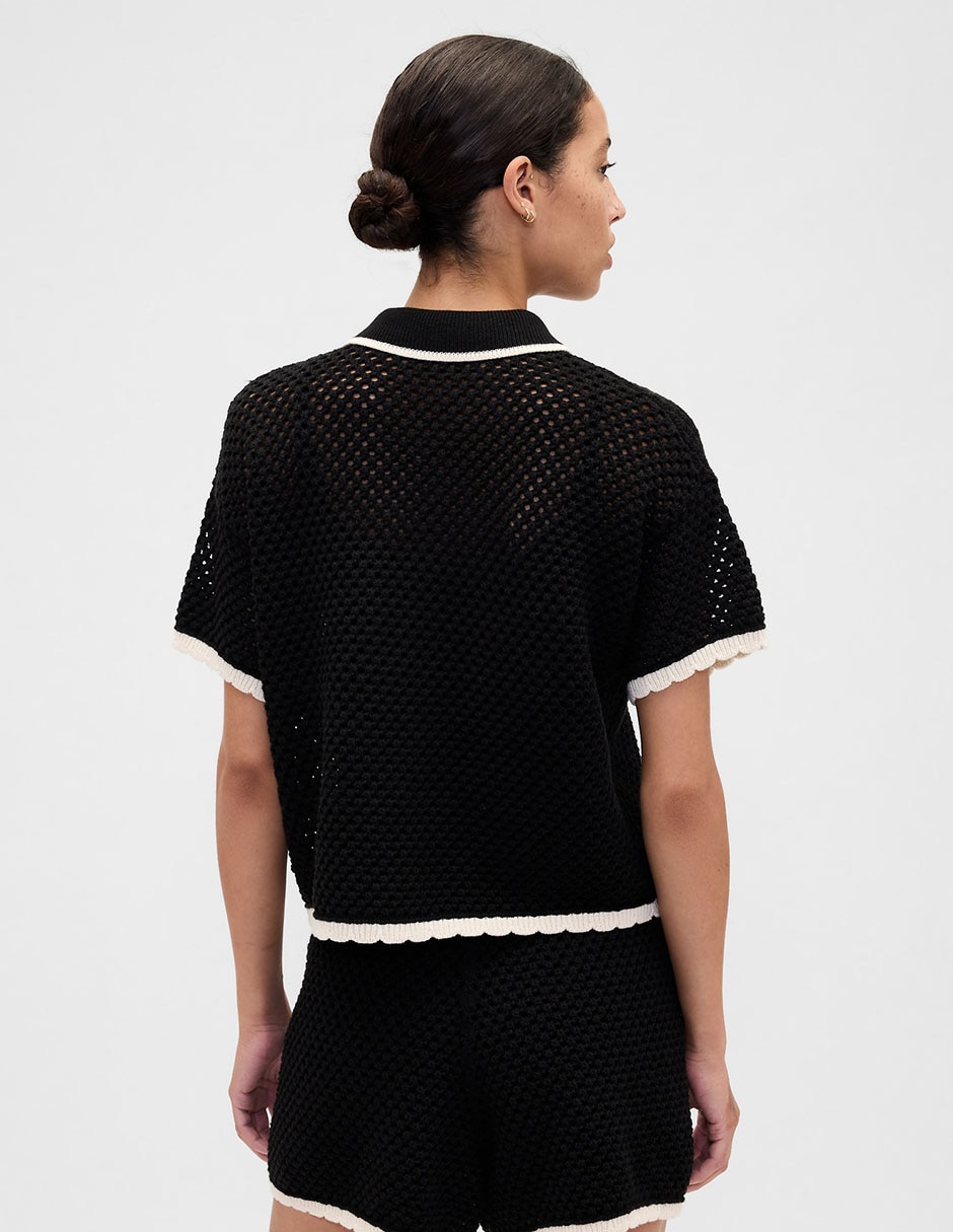 Camisa de algodón manga corta para mujer 2