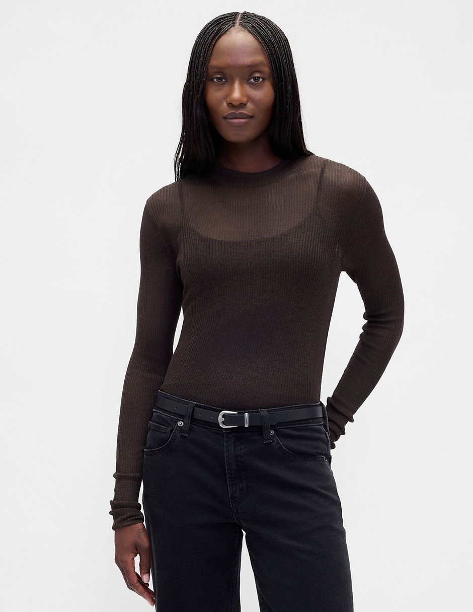 Suéter cuello redondo para mujer