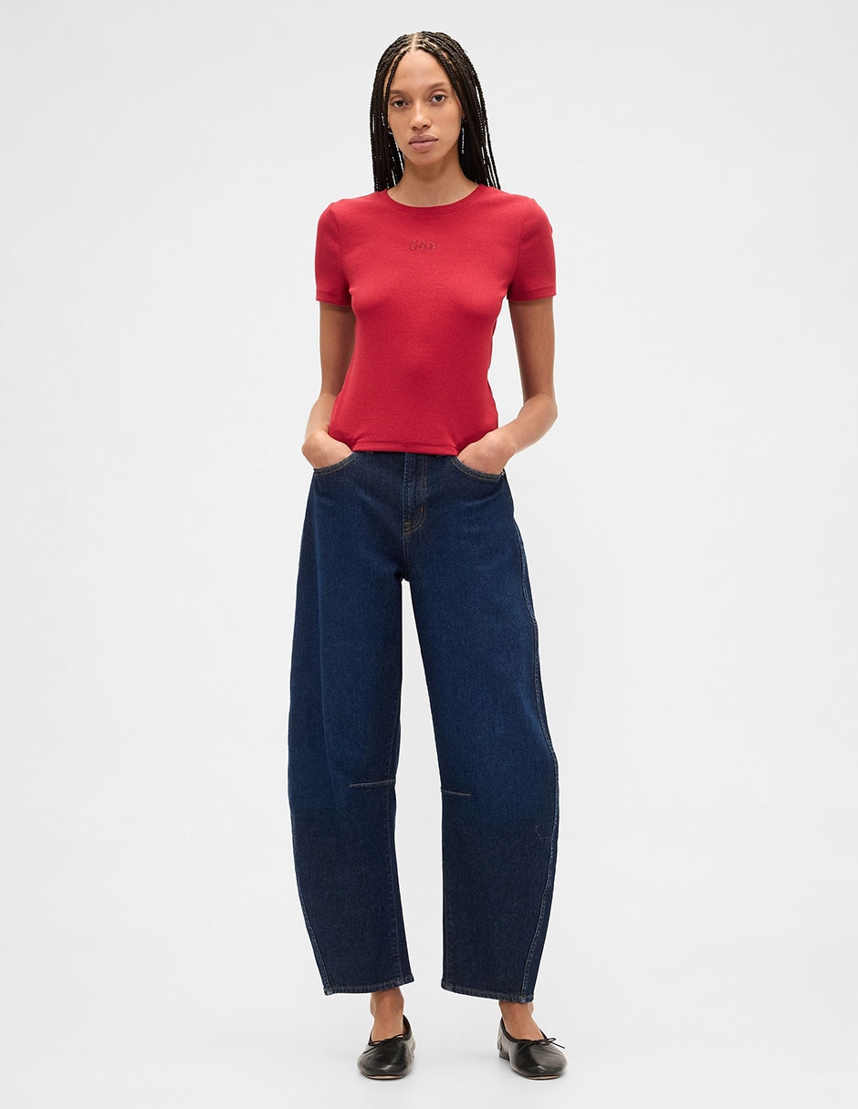 PLAYERA GAP 852851 LISO REGUL, M, ROJO