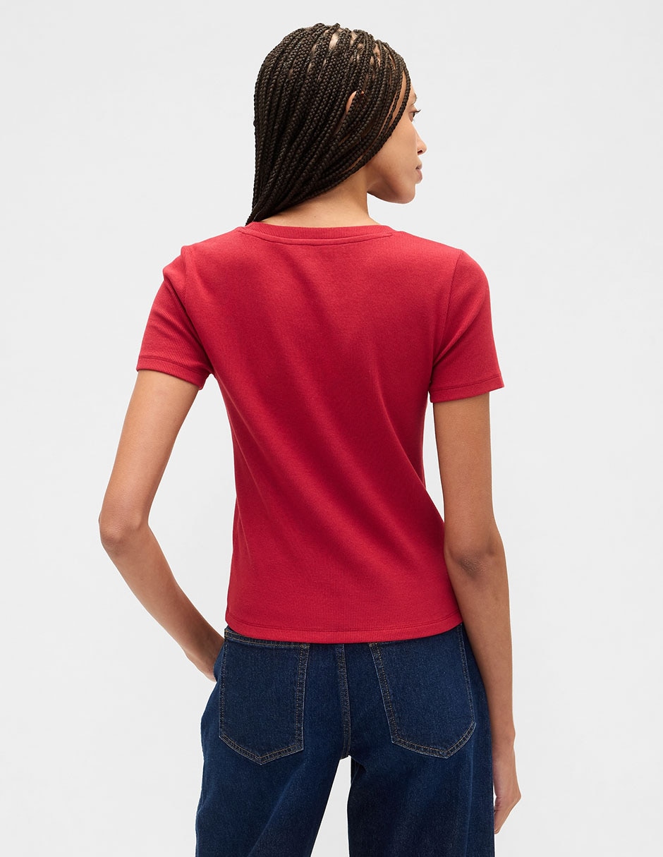 PLAYERA GAP 852851 LISO REGUL, M, ROJO